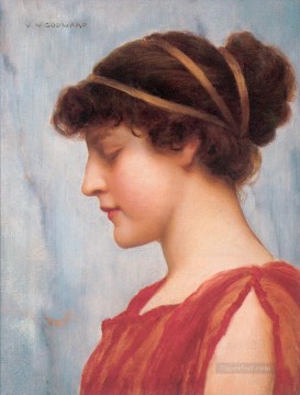 ジョン・ウィリアム・ゴッドワード Painting - オフィーリア 新古典主義者の女性 ジョン・ウィリアム・ゴッドワード
